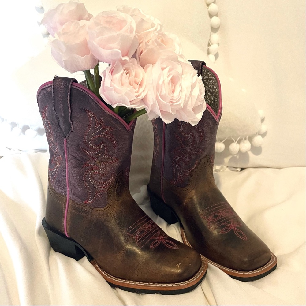Kid's Dan Post Majesty Leather Boots Handcrafted